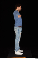  Hamza blue jeans blue sweatshirt dressed standing t poses white sneakers whole body 0007.jpg